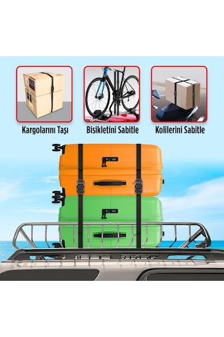 Tokalı Gergi Kayışı 250 Cm - 2 Adet