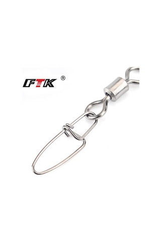 Ftk 5 Adet Balıkçılık Kanca, Pike Balıkçılık Aksesuarları Paslanmaz Çelik Döner Rulman Pimi Konektörü Balık Yemi Döner Kanca 5 -5pcs