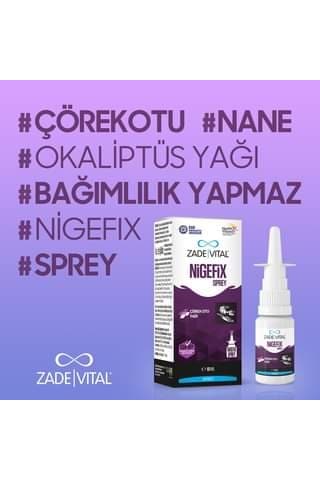 Zade Vital Nigefix Nazal Sprey 10 Ml