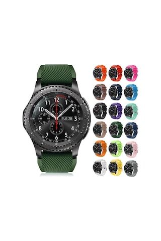 Samsung Gear S3 Frontier Classic Ve Watch Silikon Kordon Kayış Kaktüs