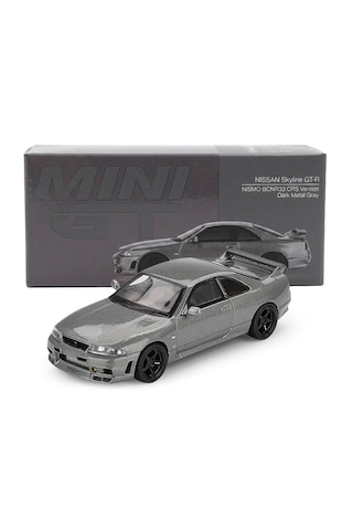 Mini Gt Nissan Skyline Gt-r Dark Metal Gray Nısmo Bcnr33 Crs Version 1128 1/64