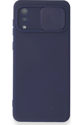 Nettech Samsung Galaxy A02 Uyumlu Kızaklı Kamera Korumalı Arka Koruma Kılıf - Lila Lila