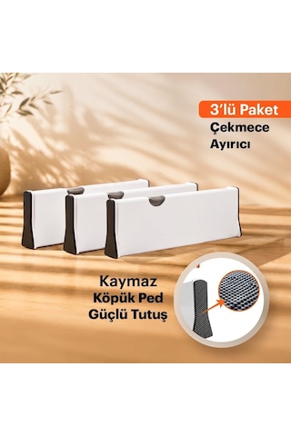 Büyük Boy Ayarlı Çekmece Ayırıcı I Çekmece Bölücü I Uzayabilen Ayırıcı I Teleskopik Raf Düzenleyici I Kı Diğer