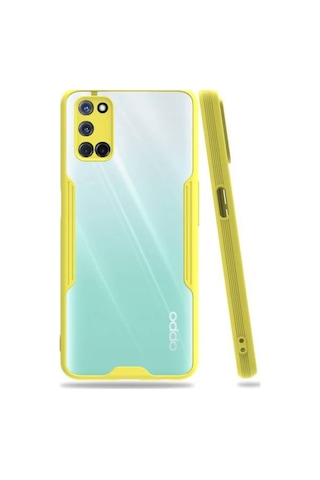 Oppo A72 Tam Korumali Renkli Kenarli Parfe Kilif 521955708