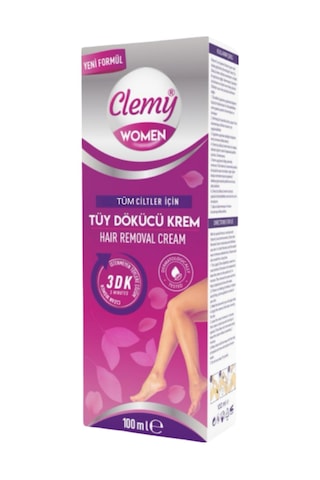 Clemy Women 3 Dk Tüy Dökücü Krem Tüm Ciltler İçin 100 Ml