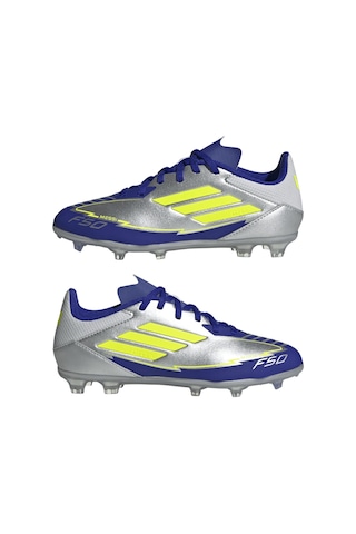 Adidas F50 League Fg/mg J Messi Çocuk Krampon Ih0924 Gri/neon/mavi Çok Renkli
