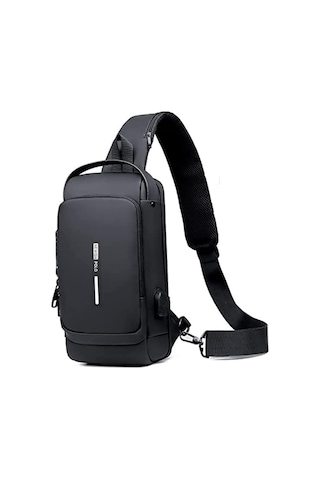 Çanta Yurdu Newish Polo Bodybag Sling Sırt Ve Göğüs Çantası Siyah