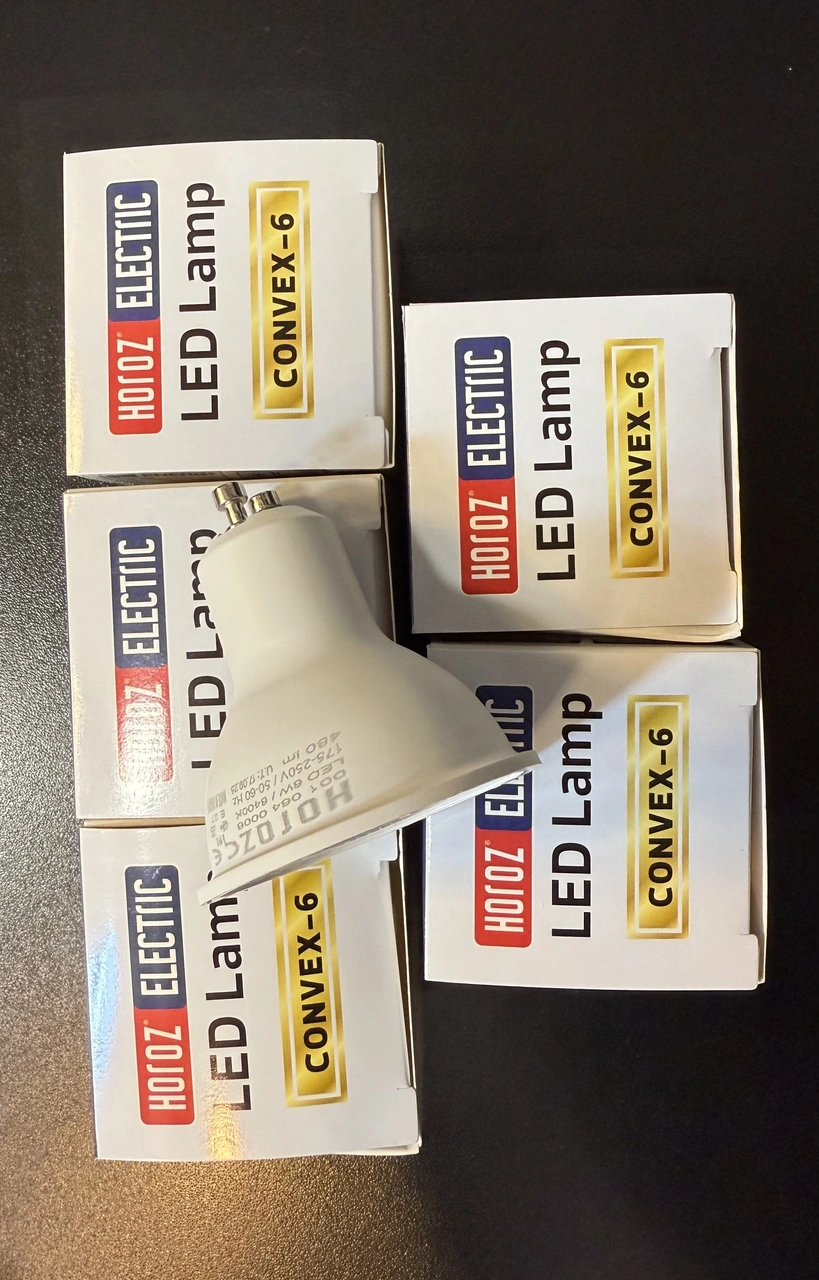 Horoz 001-064-0006 Led Ampul 6w Beyaz Işık Gu10 Duy - 5 Li Paket