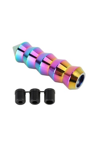 Tongxida Universal Renkli Uzun Koni Şekli Dişli Kafası Vites Topuzu Std