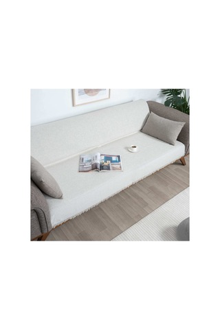 Çok Amaçlı Pamuklu Örtü- Kanepe-koltuk Şalı-koltuk Örtüsü 170x220-779 Gri2