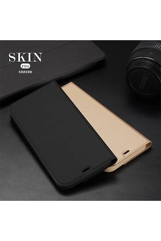 Dux Ducis İphone 12 Mini Kılıf Kapaklı Flip Cover Kılıf Skin Pro Series Kılıf- 5775 Çok Renkli