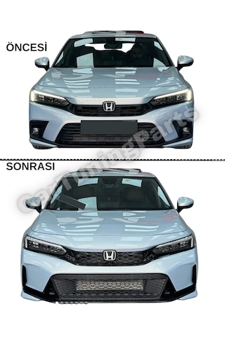 Honda Civic Fe1 Uyumlu Fl5 Type R Ön Tampon + Panjur Seti