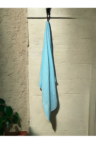 Büyük Boy Banyo Havlusu, Duş Havlusu, Tek Silgi 95 X 145cm Turkuaz