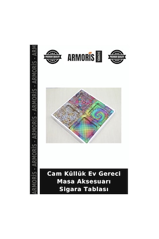 Cam Küllük Ev Gereci Masa Aksesuarı Sigara Tablası