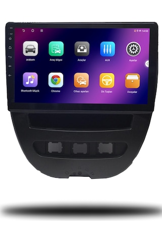 Caros Citroen C1 2007-2013 Uyumlu Android Multimedya 4gb Ram 32gb Hafıza 10"