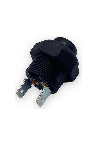Emas Buton Fişli 22 Mm Siyah