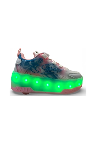 Pepino 2227 Çocuk Işıklı Tekerlekli Sneaker Beyaz