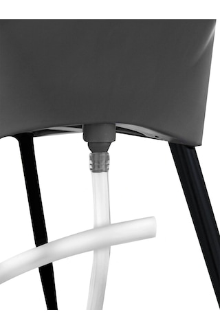 Babyjem Yeni Nesil Elegant Su Tahliyeli Giderli Ayaklı Bebek Küveti Siyah