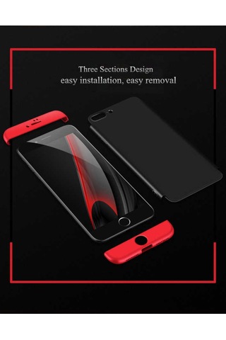 Apple Uyumlu iPhone 7 Plus Kılıf Zore Ays Kapak Siyah