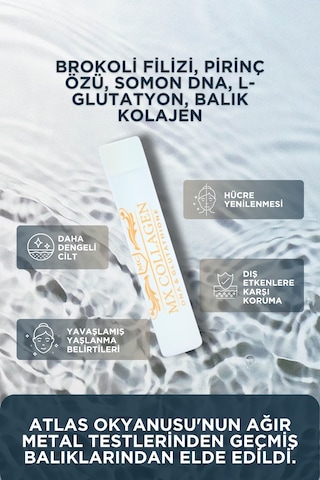 Mx Collagen Somon Dna Glutatyon Balık Kolajeni 30 Ml X 30 Şiş...