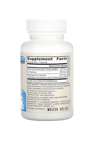 Gaba Soothe - 30 Caps - Focus, Relaxation & Resistance To - With Theanine & Extract