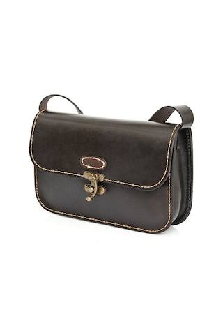 Hakiki Deri El Işçiliği Kadın Omuz Ve Postacı Çantası K0631 Kahve-S Kahverengi