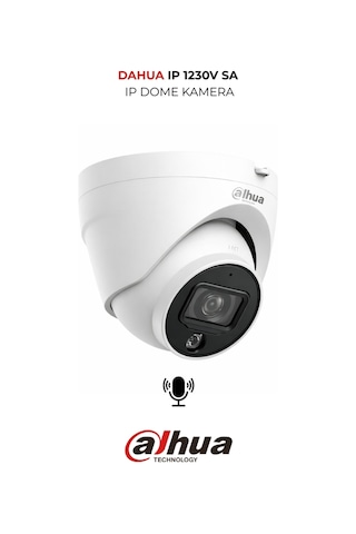 Ipc-hdw1230v-sa-0280b 2mp Dahili Mikrofonlu Ip Dome Kamera