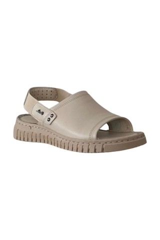 Forelli 38501 Gloria G Kadın Comfort Deri Sandalet Bej