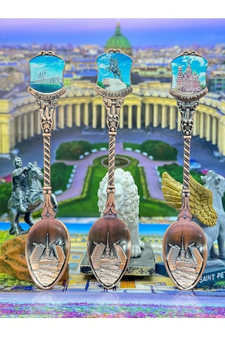 Bjorn "saint Petersburg" Hatıra Kaşığı Seti, 3 Parç 406211318