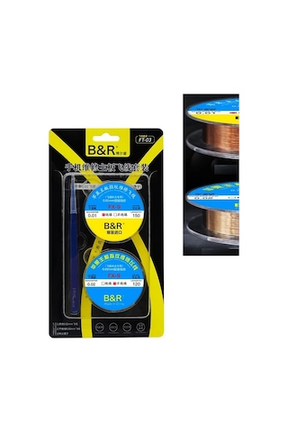 B R Ft-03 0.01mm 0.02mm 120m İnce Bakır Yol Çekme Teli