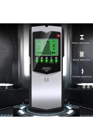 Xuweiwei 1pc Yüksek Hassasiyetli 5i 1 Arada Duvar Tarama Cihazı Stud Bulucu Metal Ahşap Tel Algılama Pille Çalışan Profesyonel Kalınlık Ölçüm Cihazı