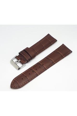 22Mm Golf Marka Kahve Croco Hakiki Deri Saat Kordonu