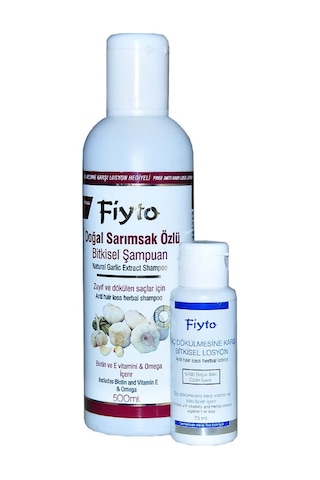 Fiyto Doğal Sarımsaklı Bitkisel Şampuan Seti 500 ML