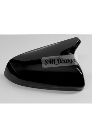 Seat Leon Mk4 Uyumlu Batman Yarasa Ayna Kapağı Seti - Parlak Siyah Piano Black Plastik Fr Cupra Stil 2021-2026