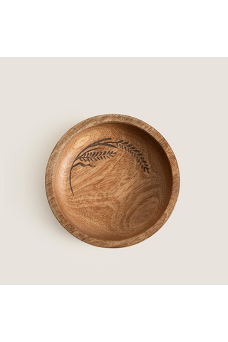 Sae Ahşap Sunum Kasesi 13x13x3.5cm Natural Naturel