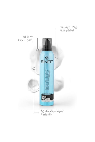 Sinep Boldy Series Ultra Strong Saç Köpüğü 300 ML