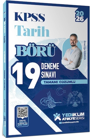 Yediiklim Yayınları 2026 Kpss Börü Tarih Tamamı Çözümlü 19 Deneme Sınavı Yediiklim Yayınları 2026 Kpss Börü Tarih Tamamı Çözümlü 19 Deneme Sınavı