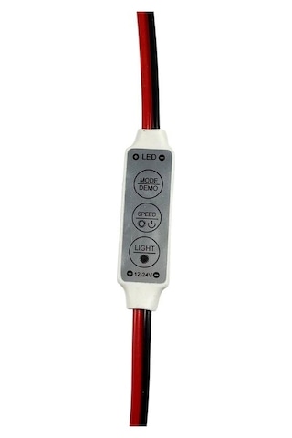 5-24 Volt 3 Tuşlu Mini Dimmer Flaşör Led Animasyon Devresi 1 Adet