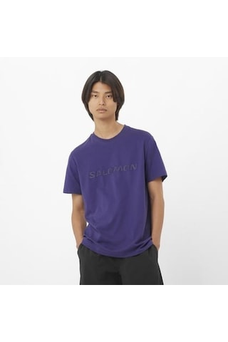 Salomon Bıg Logo Tee M Astral Aura// Erk T-shırt Lc2526900 Lacivert