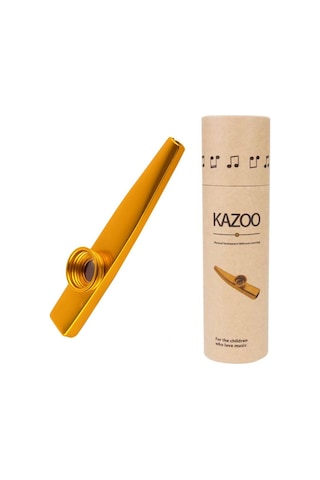 Mk-01y Metal Kazoo Kutulu Alüminyum Alaşım Sarı
