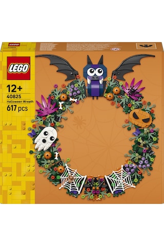 LEGO® Cadılar Bayramı Çelengi 40825 – 12 Yaş ve Üzeri Çocuklar için Renkli ve Dekoratif Ev Modeli Oyuncak Yapım Seti (328 Parça)
