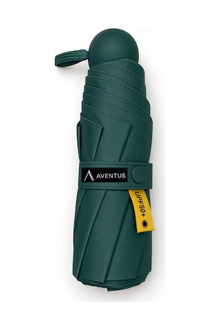 Aventus Umbrella Kapsül Şemsiye - Uv Korumalı Güneş Şemsiyesi Yeşil