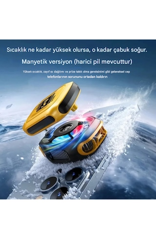 Ultra Kaliteli Klimalı Telefon Sogutucu Magsafe Mandallı Alimin