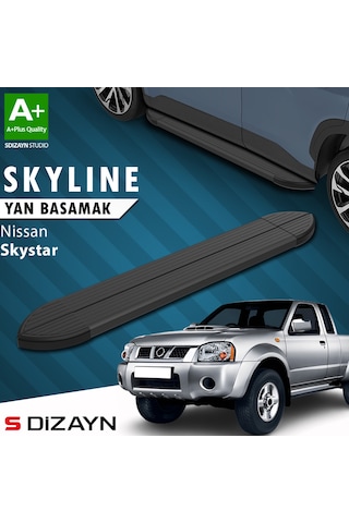 S-dizayn Nissan Skystar Skyline Siyah Yan Basamak 193 Cm 1996-2006 A+ Kalite