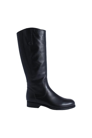 Poletto Hakiki Deri Sıyah Çizme Düz 6767 27 Yk-2354 Siyah