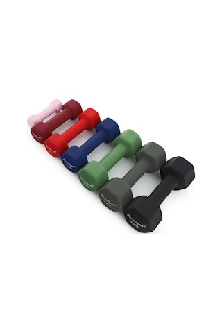 Zerogym Neopren Kaplı İçi Demir Dambıl 2 Kg Kırmızı 1 Adet