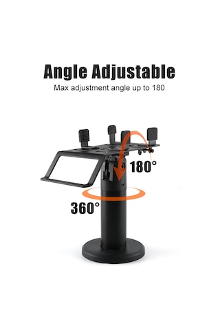 020 Ayarlanabilir Açı Masaüstü Pos Standı Yazarkasa Ekran Montajı Siyah