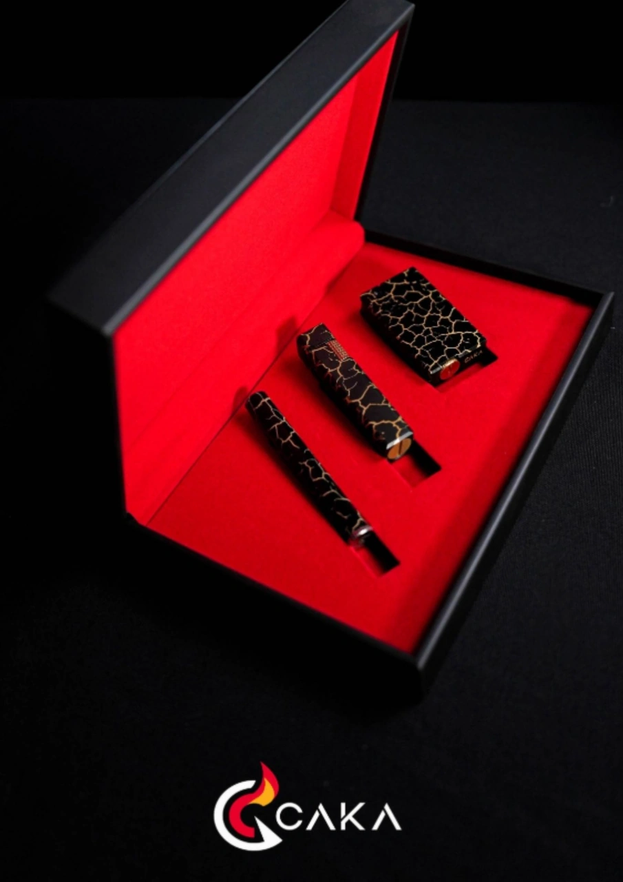 Caka Lighter Collection Black Serisi Premium 3 Lü Set Siyah