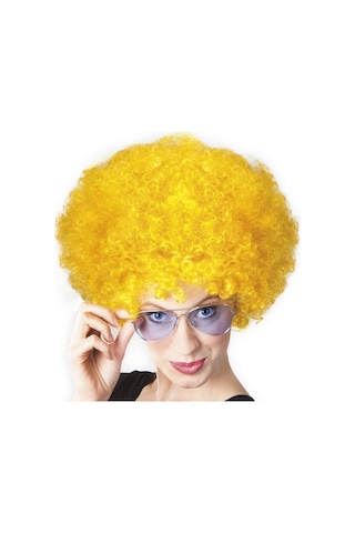 Hemengo Sarı Renk Kıvırcık Afro Bonus Peruk Hmngobzs Belirtilmemiş