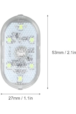 Led Atmosfer Işığı Usb Şarjlı, Araba Bagaj Torpido Aydınlatma